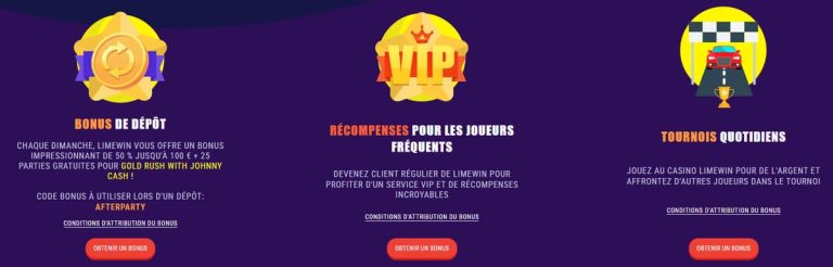 Limewin Casino tournois